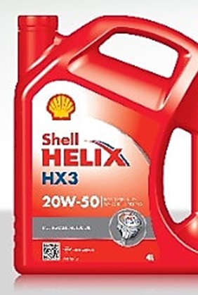 Shell Helix HX3 20W-50 motor oil pack