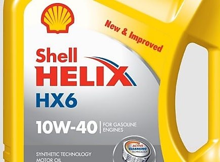 Shell Helix HX6 10W-40 motor oil pack