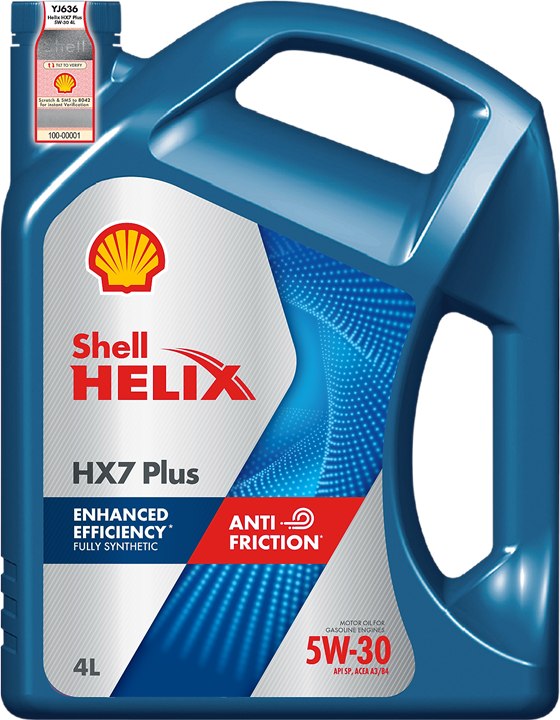 Shell Helix HX7 Plus 5W-30 motor oil pack