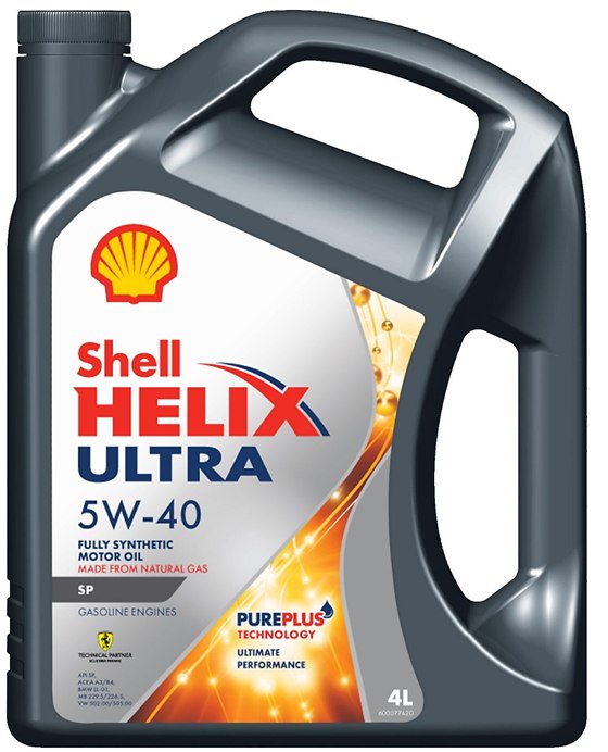 Shell Helix Ultra 5W-40 motor oil pack
